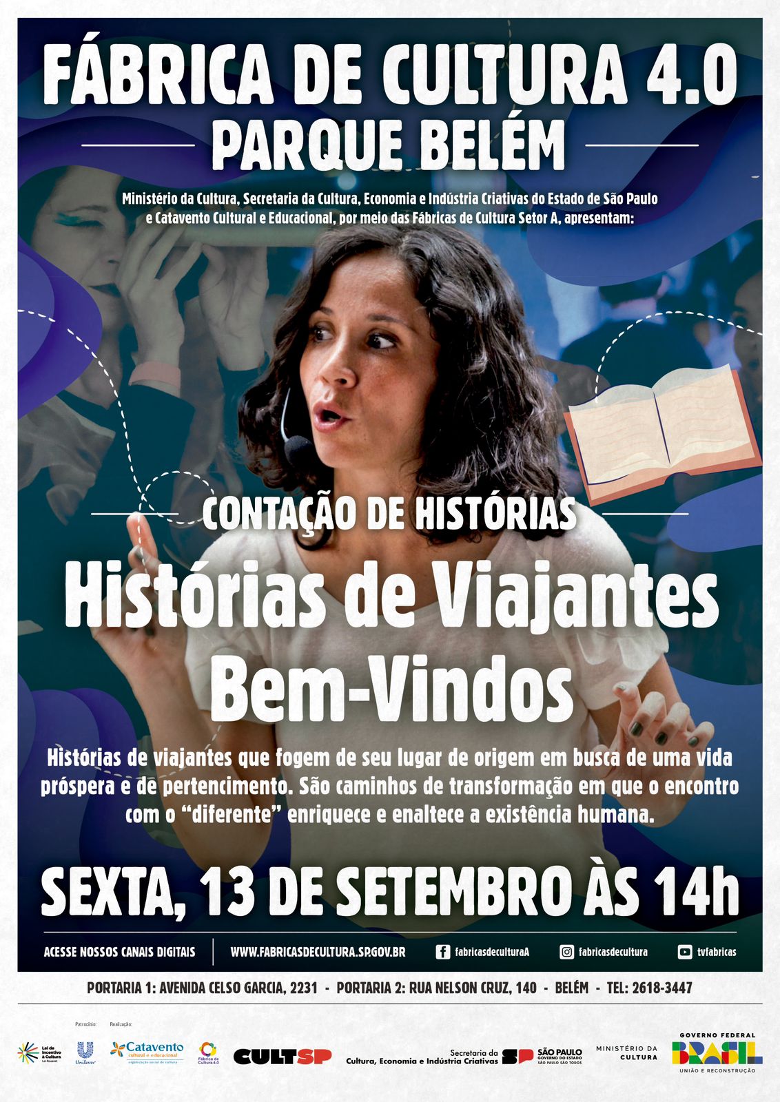 Contação de Histórias: “Histórias de Viajantes Bem-Vindos”